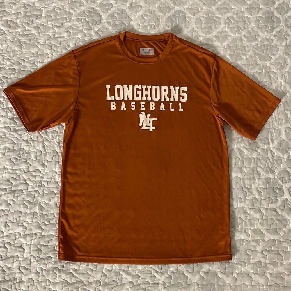 [Size Large] A4 Texas Longhorns Baseball Athletic Shirt